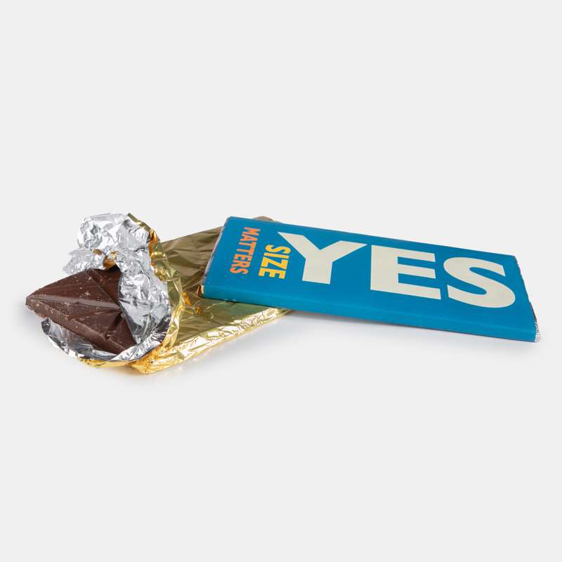 Yes Size Matters Chocolate Slab 250g