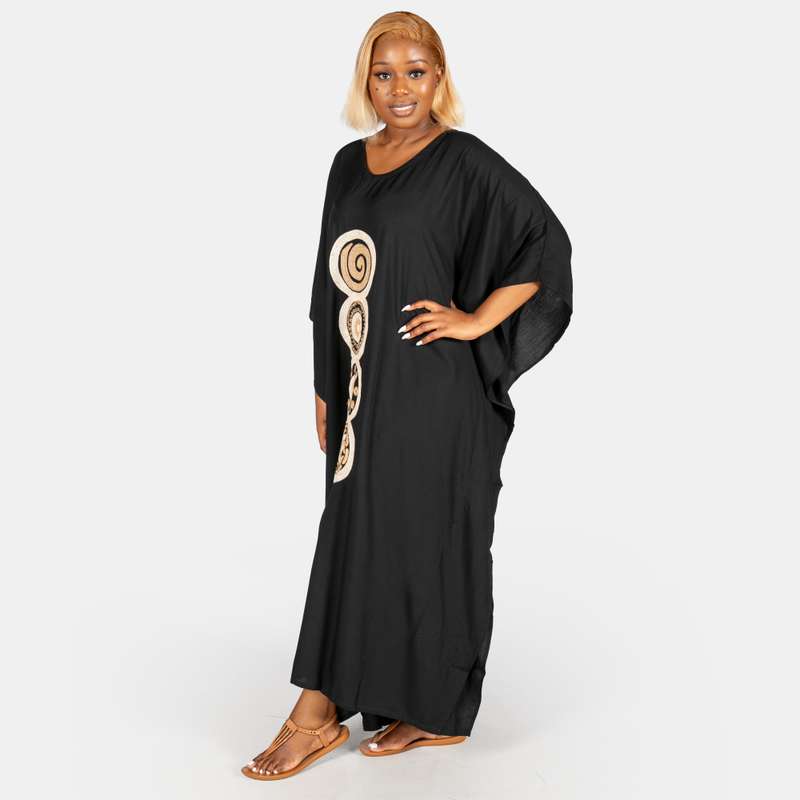 Ladies' Circle Hand Embroidered Long Kaftan