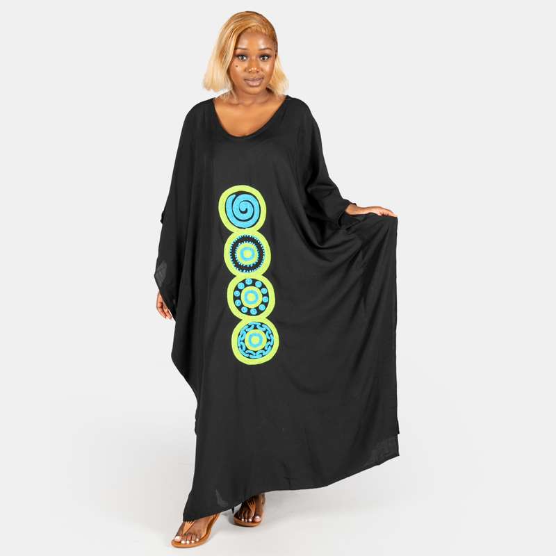Ladies' Circle Hand Embroidered Long Kaftan