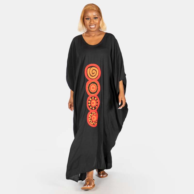 Ladies' Circle Hand Embroidered Long Kaftan
