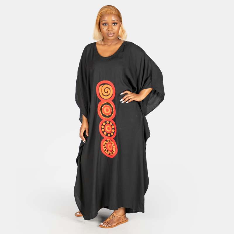 Ladies' Circle Hand Embroidered Long Kaftan