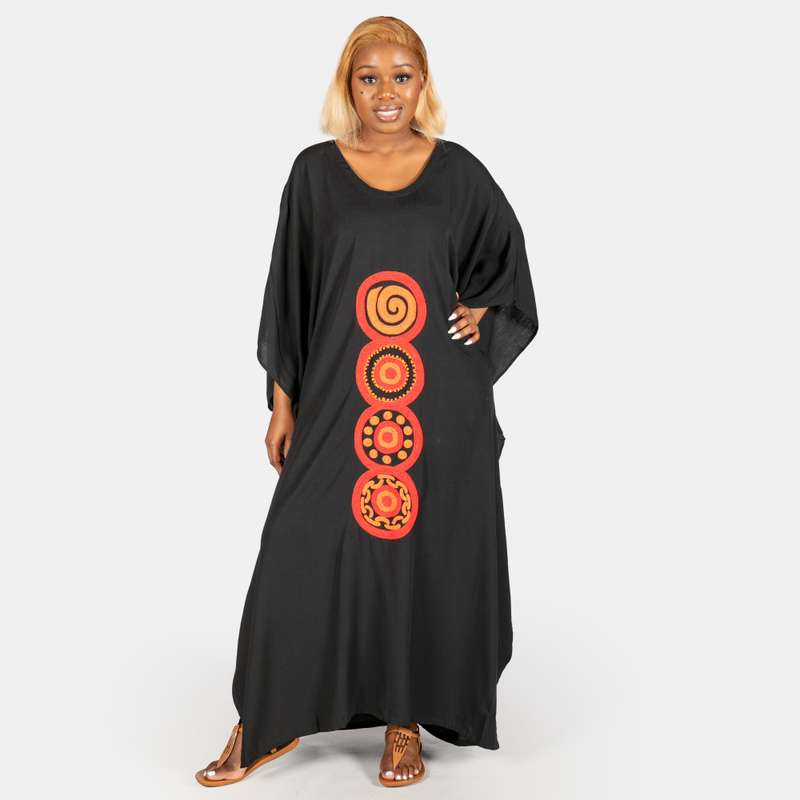 Ladies' Circle Hand Embroidered Long Kaftan