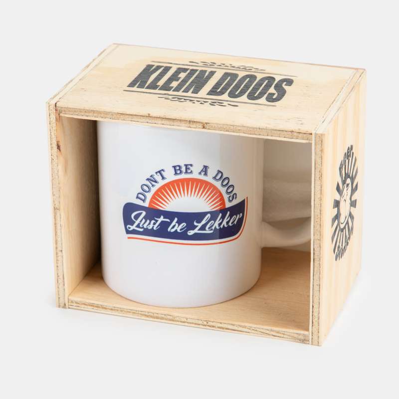 Be Lekker Don't be a Doos Coffee Mug.