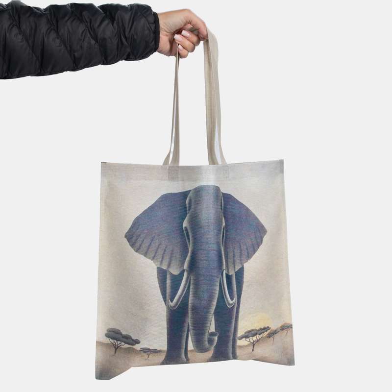 Safari Elephant Portfolio Recycled Bag For All Uses