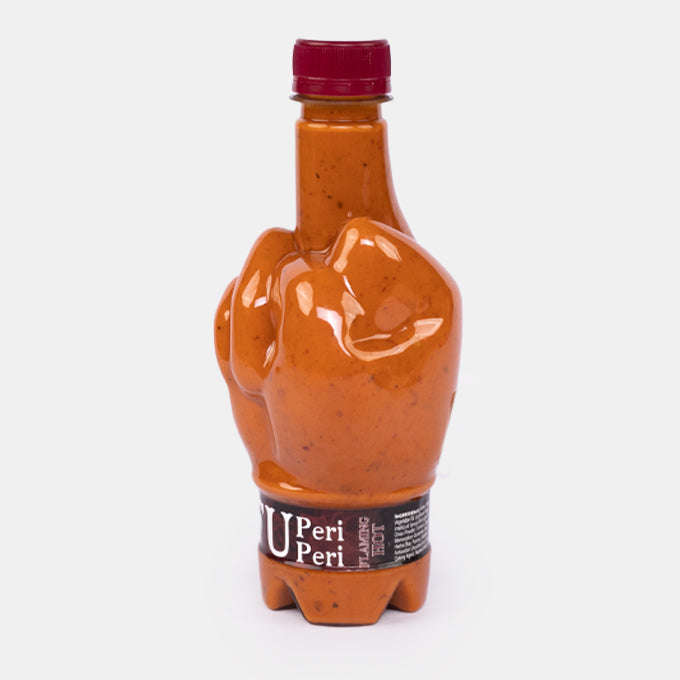 Flaming Hot Peri Peri Sauce in Adults Only Bottle