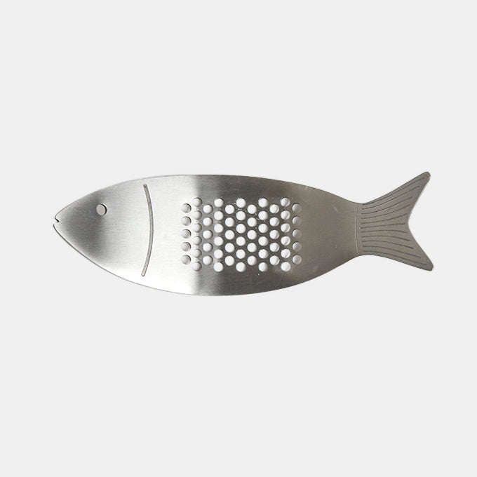 Funky Fish Garlic Press in Stainless Steel