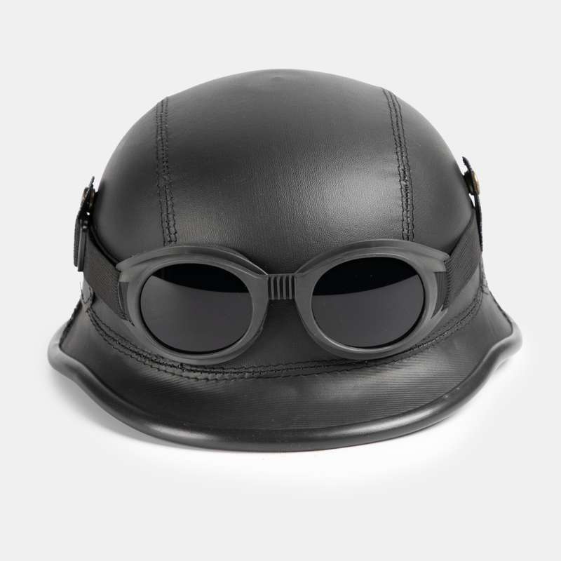 Vintage Helmet and Goggle Set