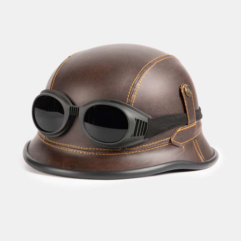 Vintage Helmet and Goggle Set