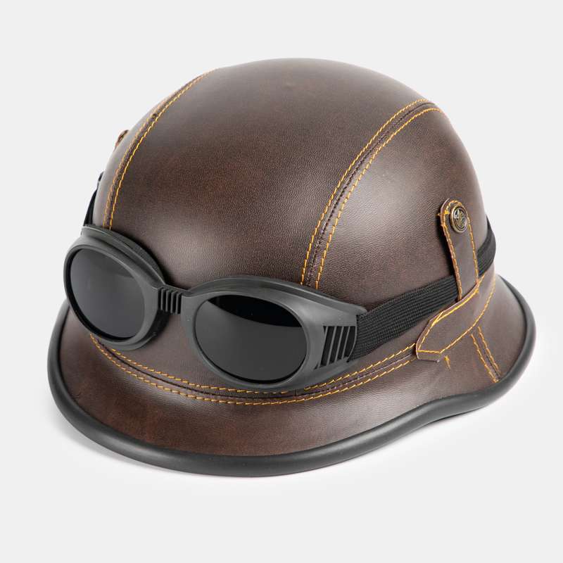 Vintage Helmet and Goggle Set