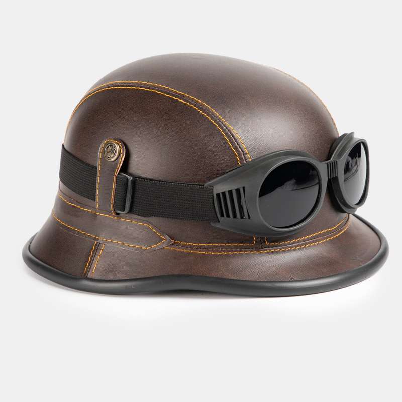 Vintage Helmet and Goggle Set