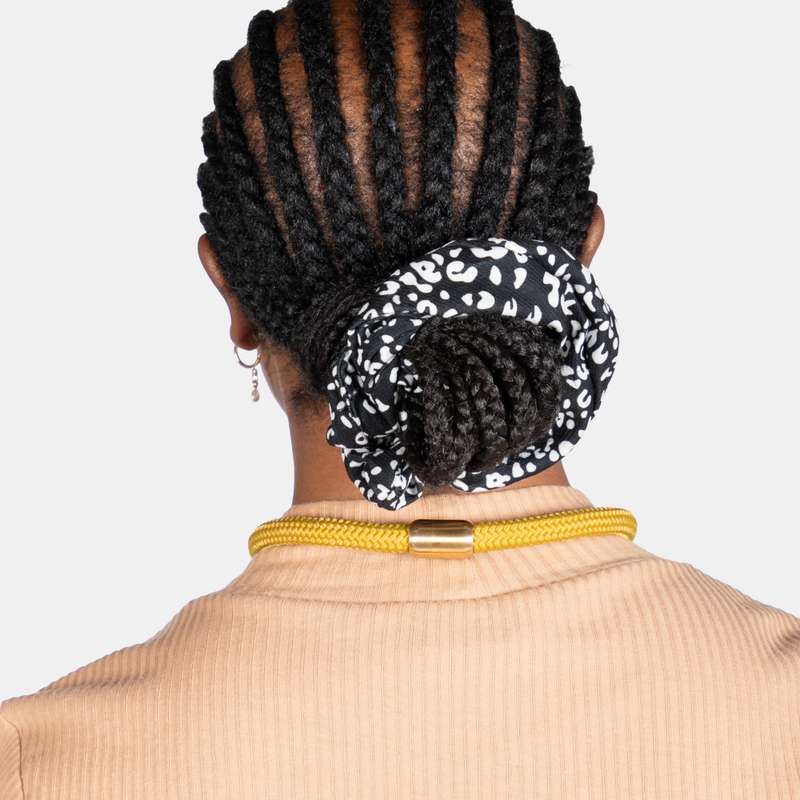Women's Iris Necklace Woven Rope Magnetic Closure