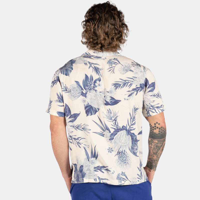 Men's Safari Design Collared Shirt