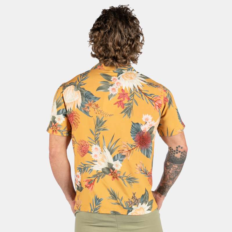 Men's Safari Design Collared Shirt
