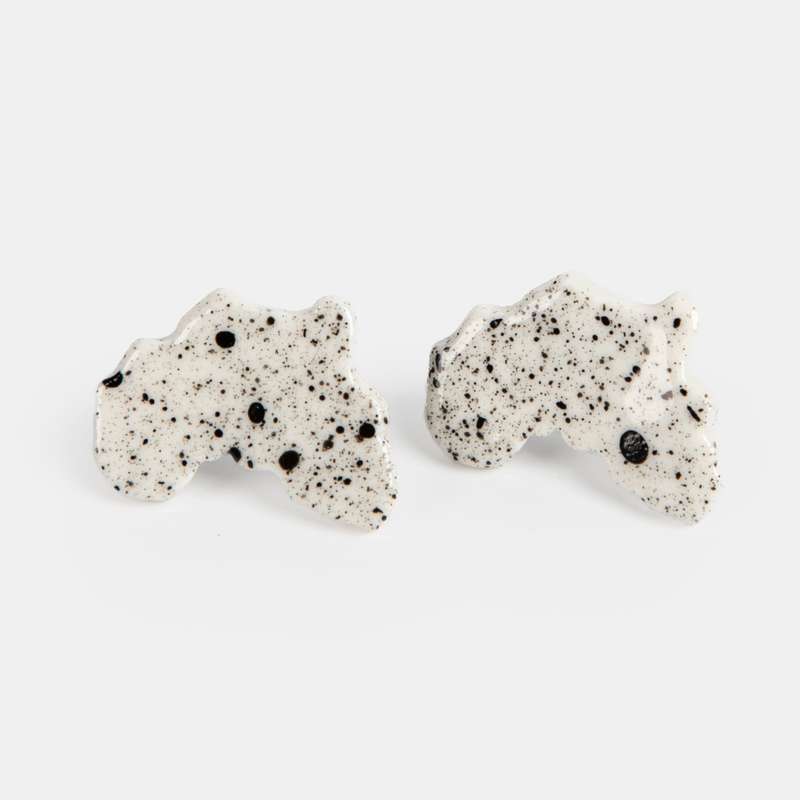 Porcelain Nguni Earrings