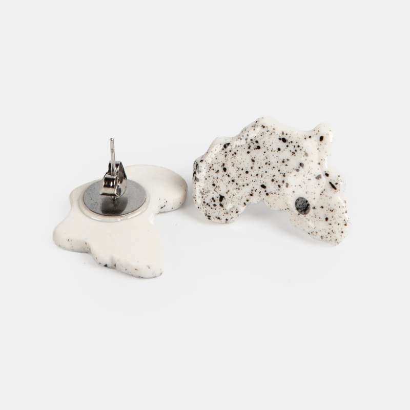 Porcelain Nguni Earrings