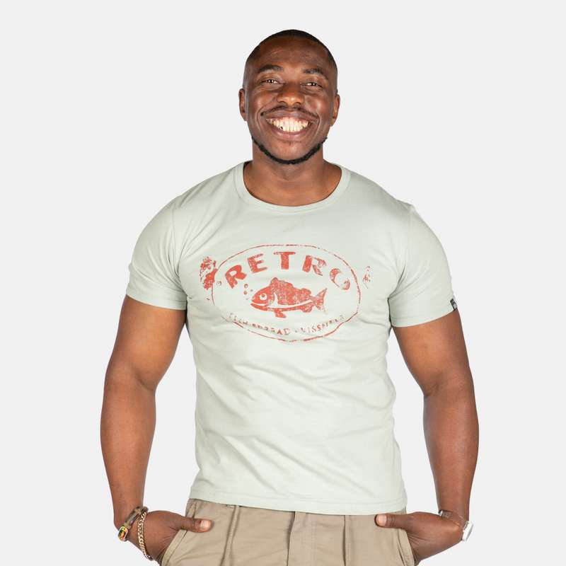 Men's Retro Fish Spread Short Sleeve T-Shirt