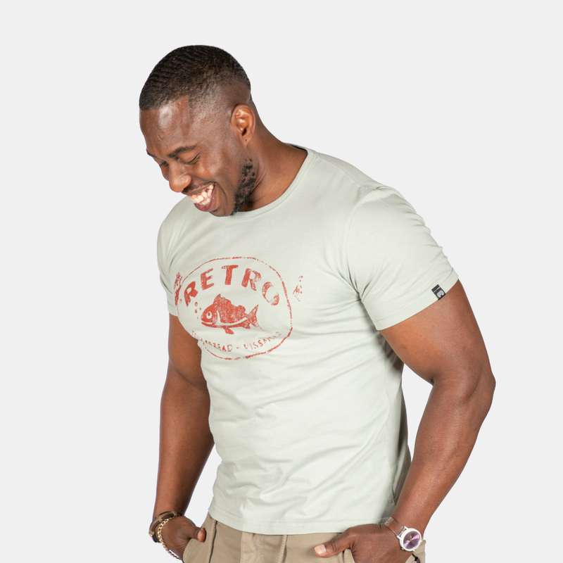 Men's Retro Fish Spread Short Sleeve T-Shirt