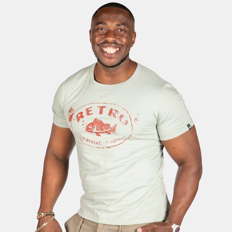 Men's Retro Fish Spread Short Sleeve T-Shirt