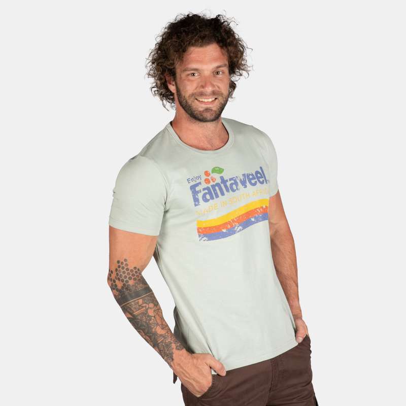 Men's Fantaveel Soda Drink Retro Design Short Sleeve T-Shirt