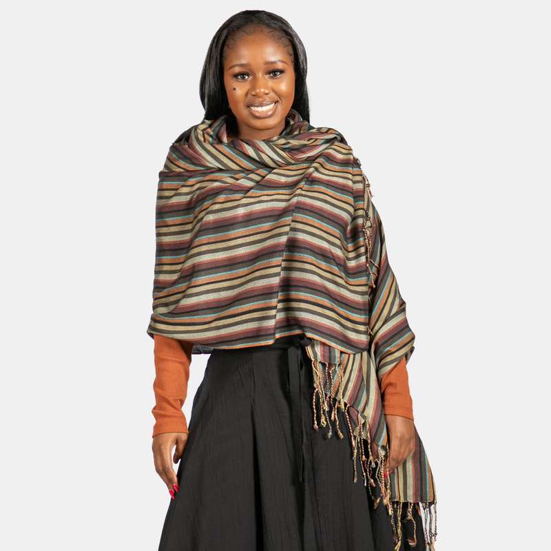 Thin Stripe Scarf