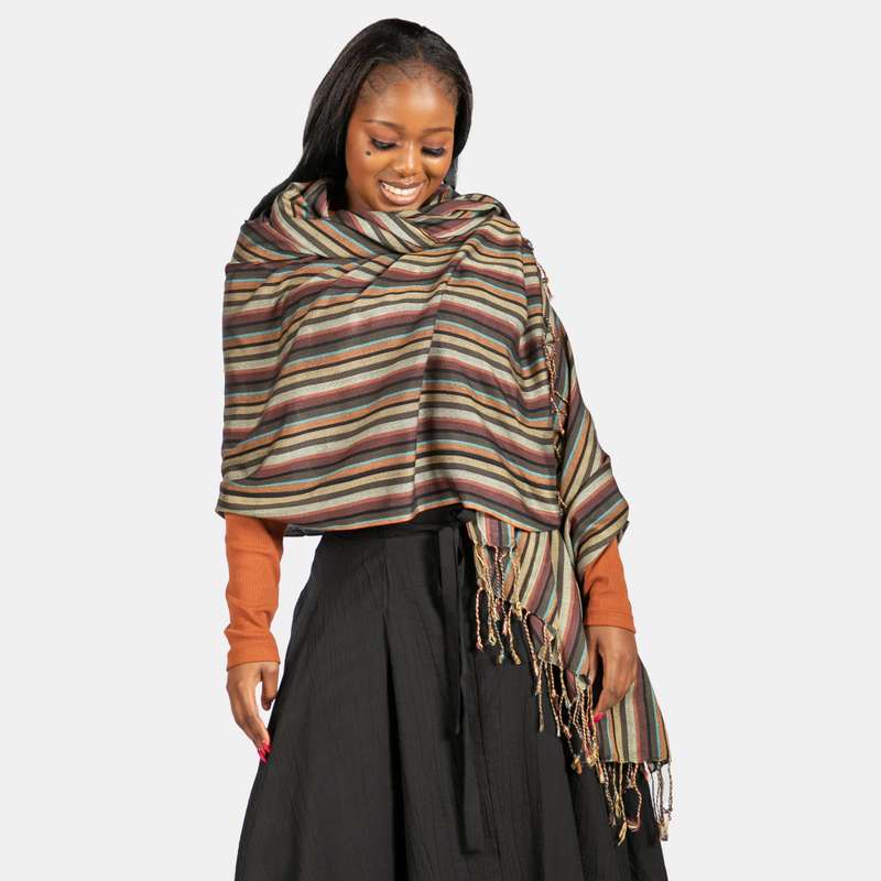 Thin Stripe Scarf