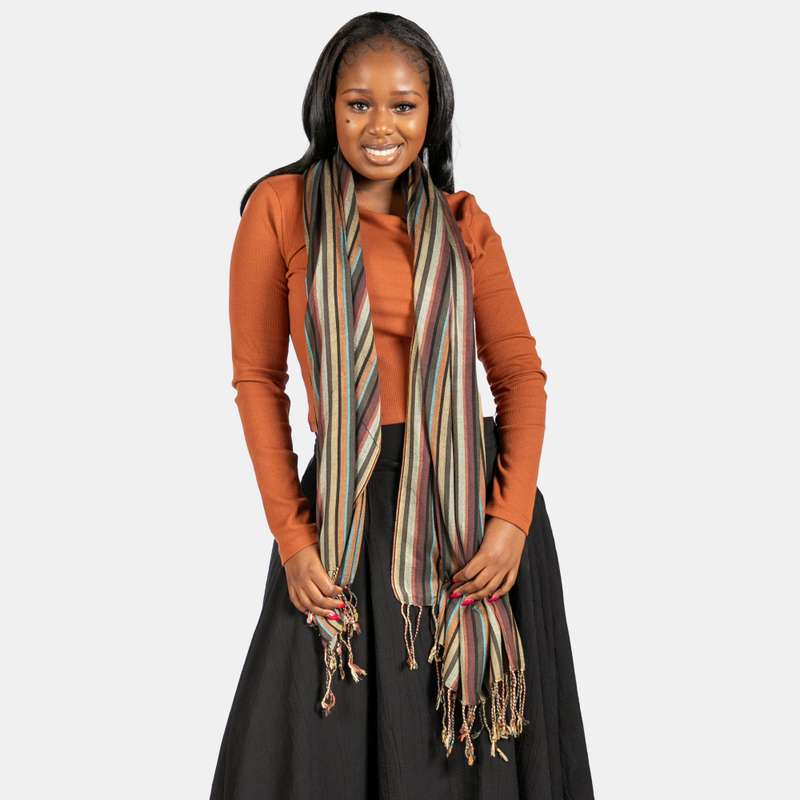 Thin Stripe Scarf