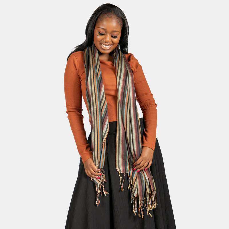 Thin Stripe Scarf
