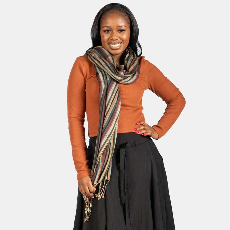 Thin Stripe Scarf