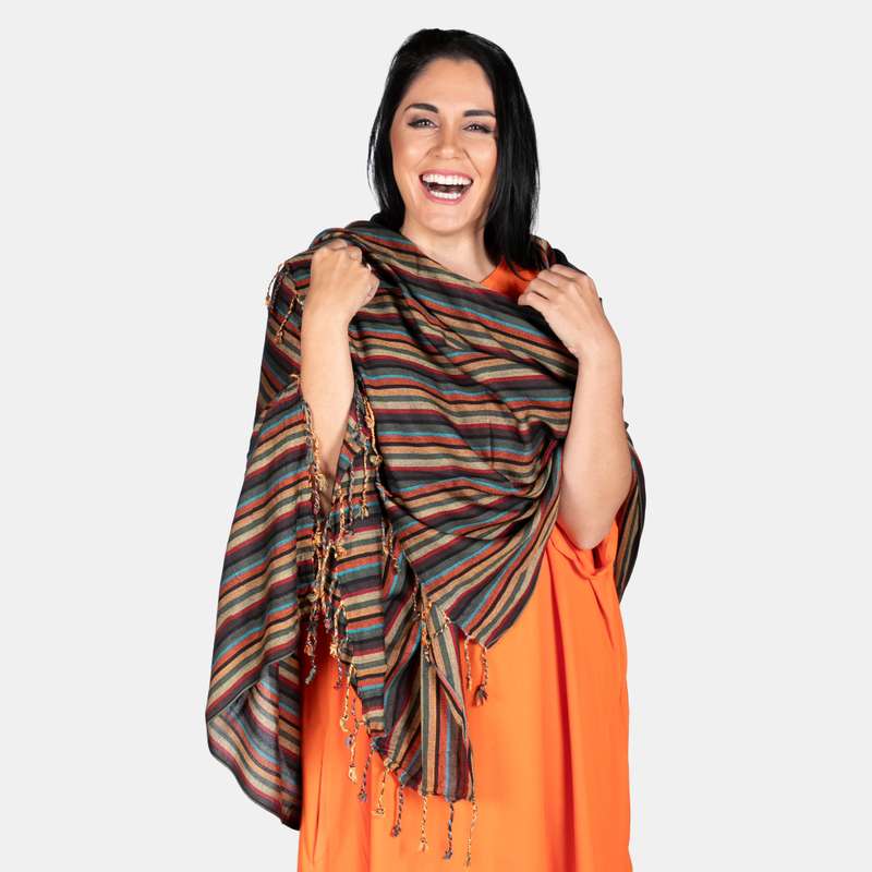 Thin Stripe Scarf