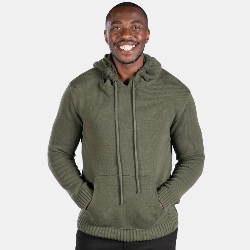 Unisex Knit Hoody with Pocket