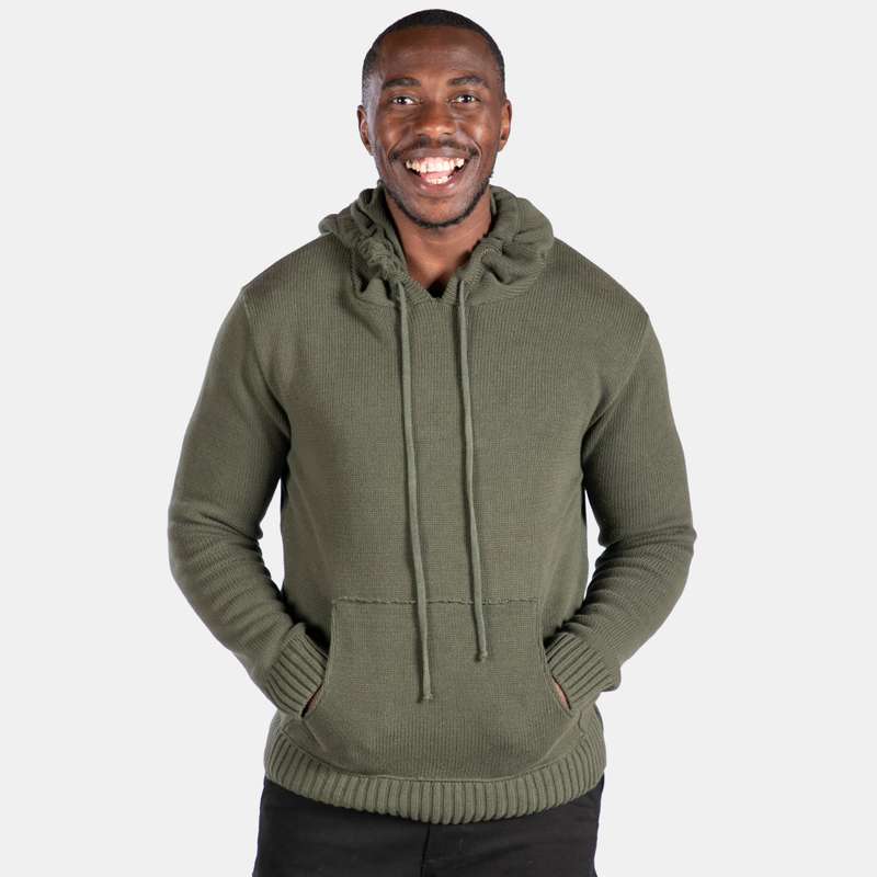 Unisex Knit Hoody with Pocket