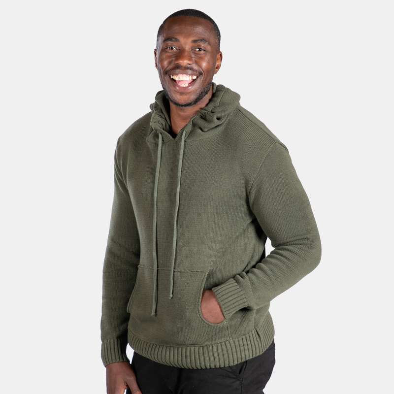 Unisex Knit Hoody with Pocket