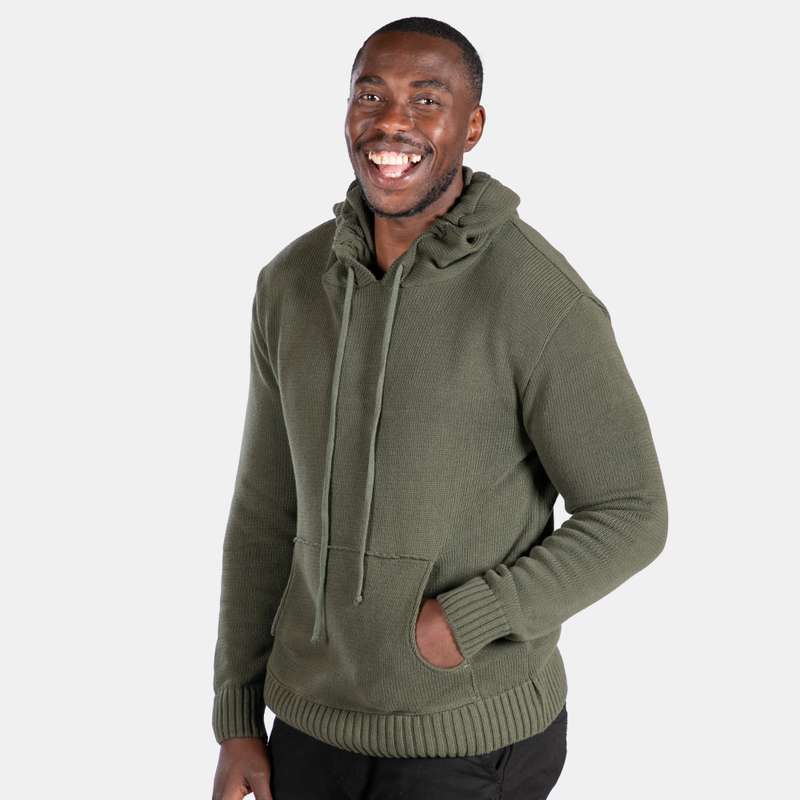 Unisex Knit Hoody with Pocket