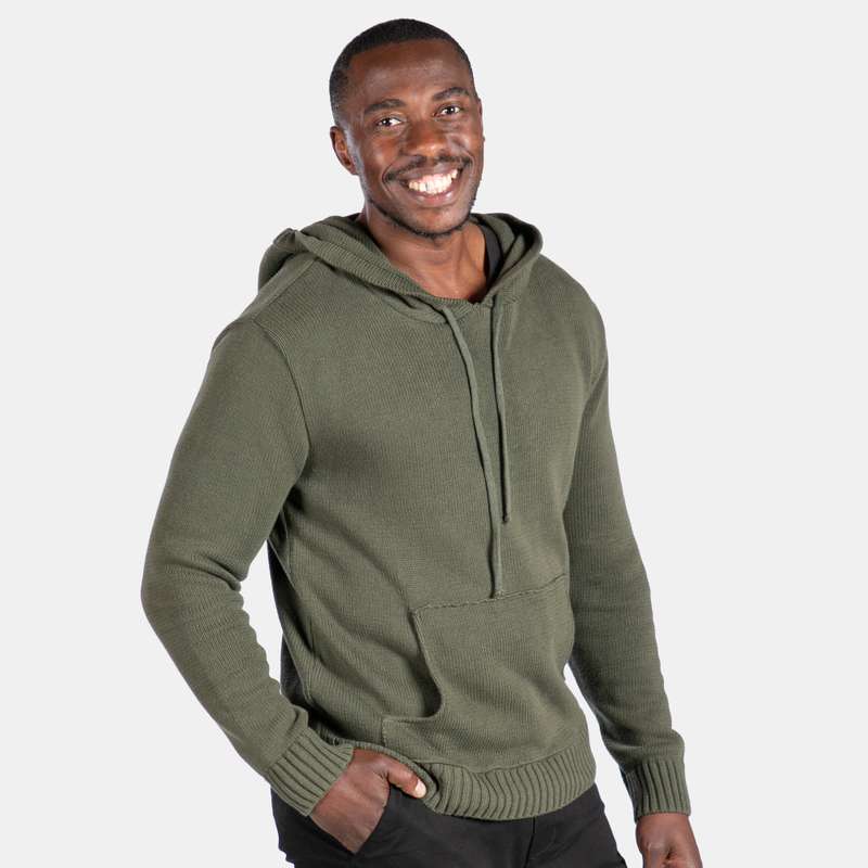Unisex Knit Hoody with Pocket