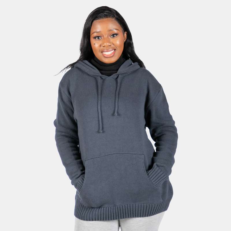 Unisex Knit Hoody with Pocket
