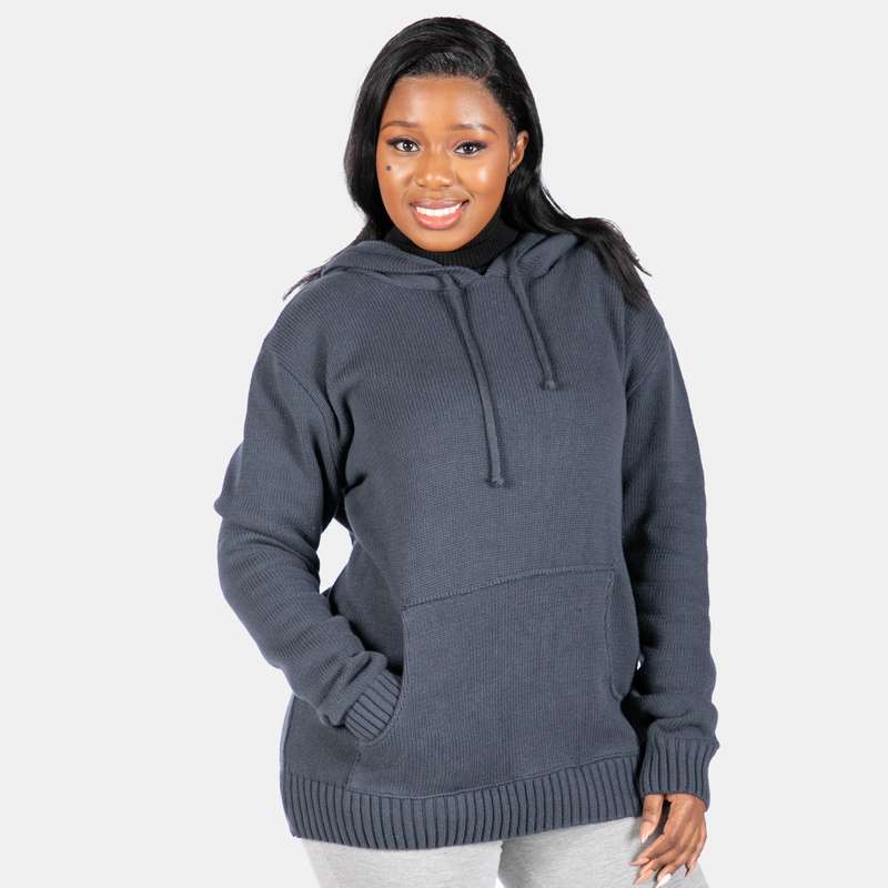Unisex Knit Hoody with Pocket