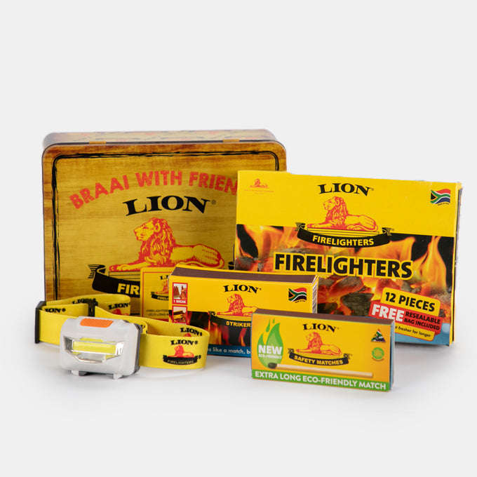 Lion Match Tin with Braai Equipment