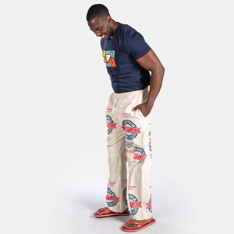 Uniquely South African Unisex Snowflake Bag Cargo Pants