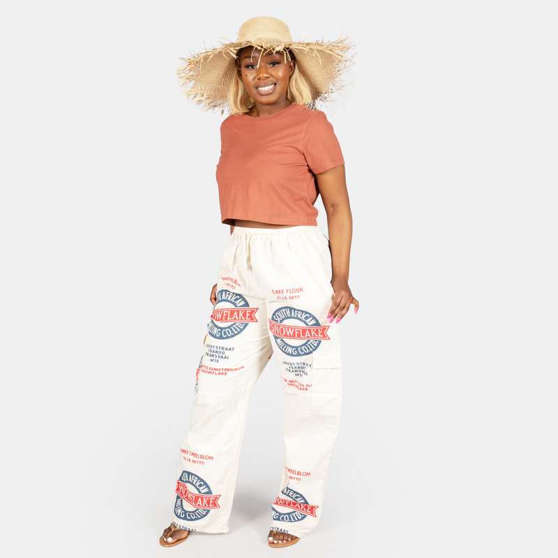 Uniquely South African Unisex Snowflake Bag Cargo Pants