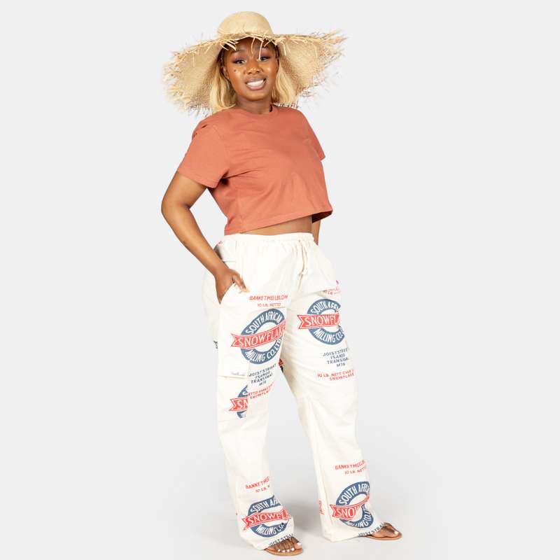 Uniquely South African Unisex Snowflake Bag Cargo Pants