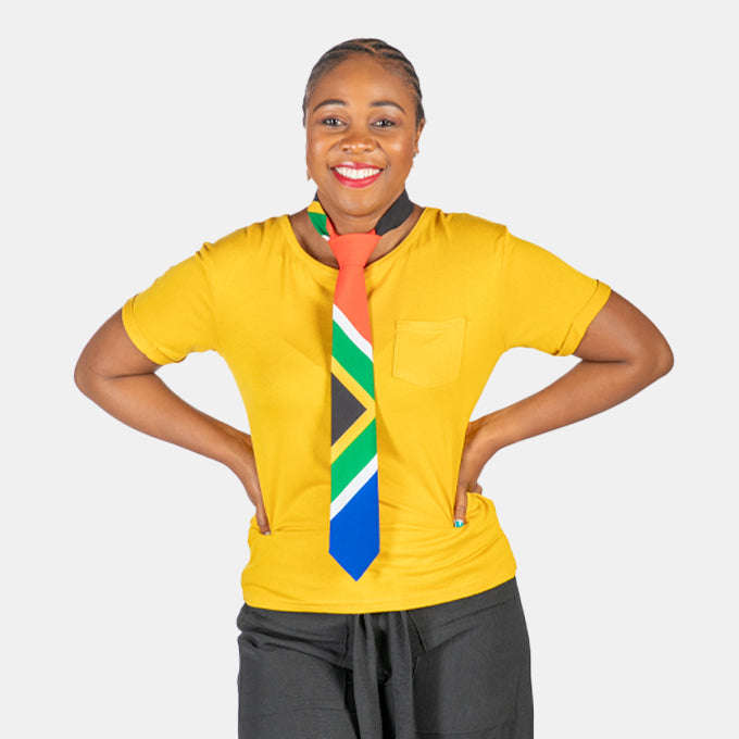 Men's Mens SA Flag Tie South African Made