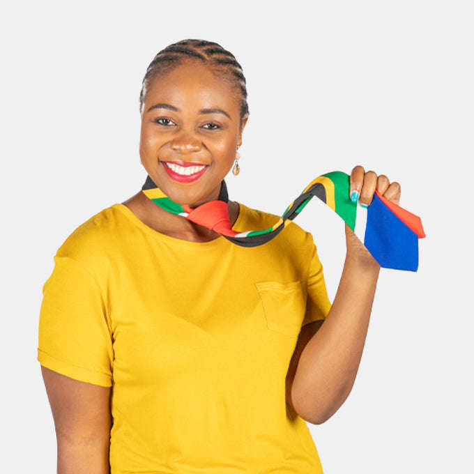 Men's Mens SA Flag Tie South African Made