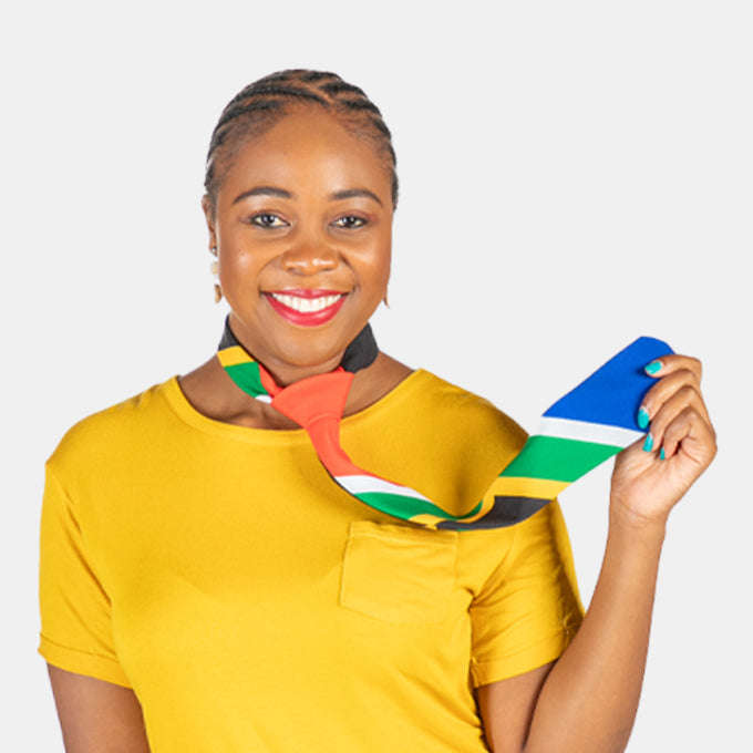 Men's Mens SA Flag Tie South African Made