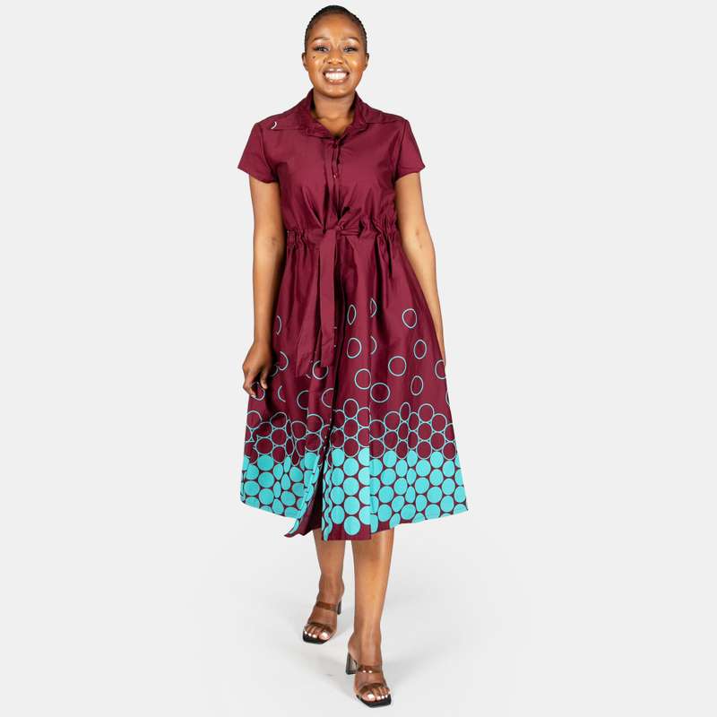 Women's Landscape Dress Bubbles Design