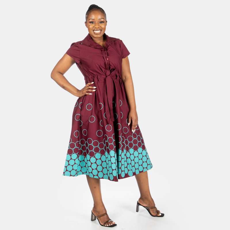 Women's Landscape Dress Bubbles Design