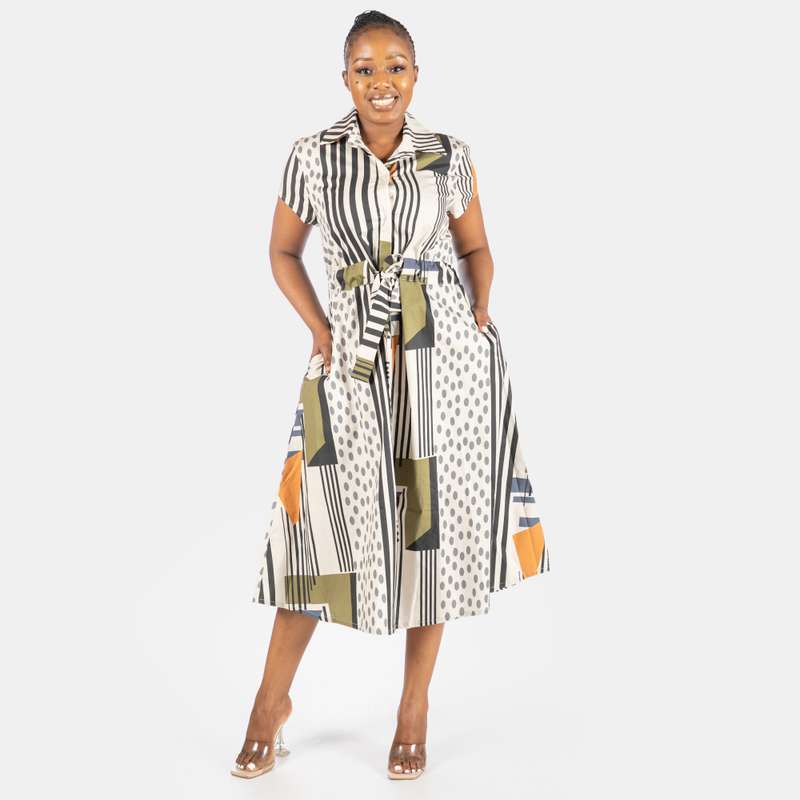 Women's Landscape Dress Dots Design