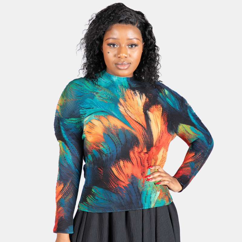 Ladies' Stretch Pleated Top