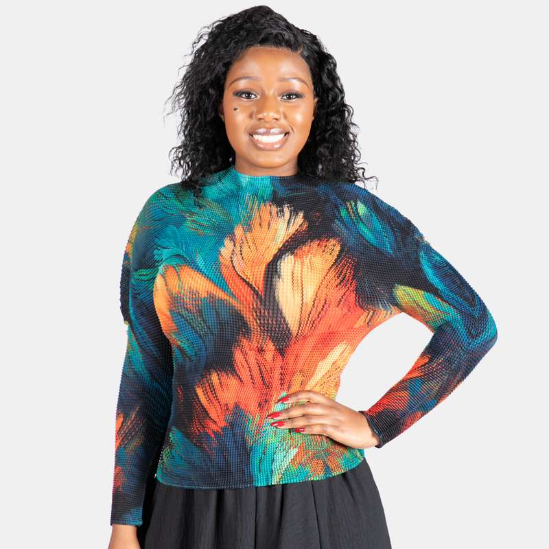 Ladies' Stretch Pleated Top