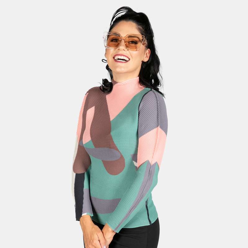 Ladies' Stretch Pleated Top