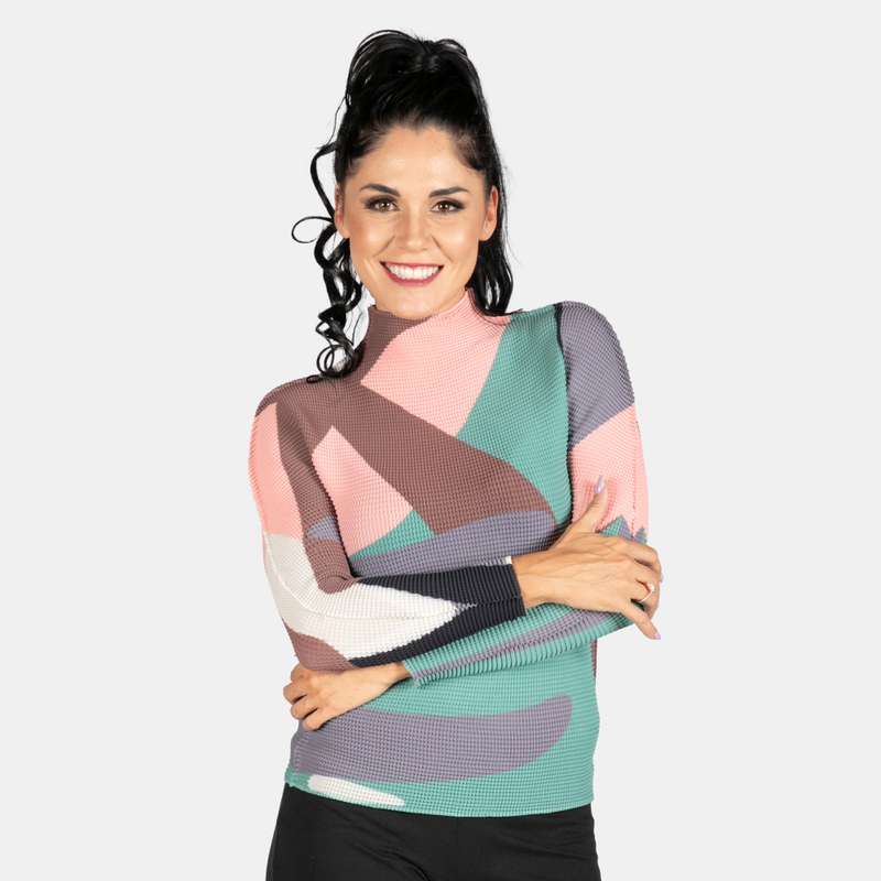 Ladies' Stretch Pleated Top